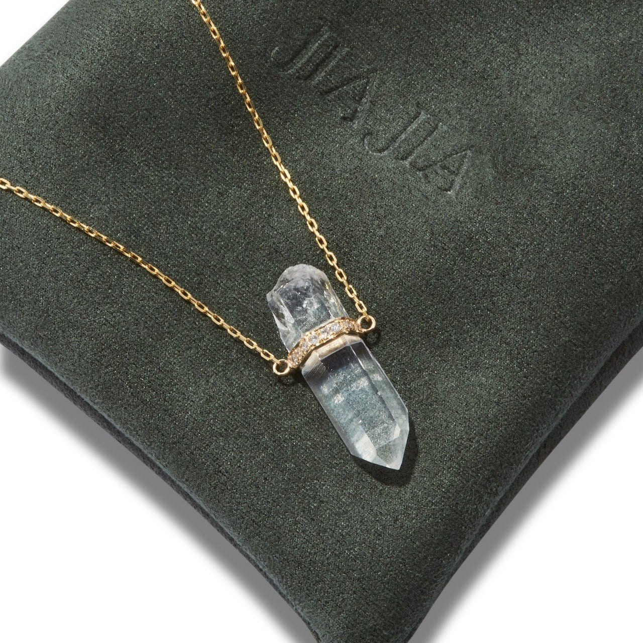 Power Crystal Mini1 Point Diamond Necklace – MCKENZIE LIAUTAUD